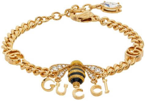 gucci bee bracelet|gucci gold bracelets.